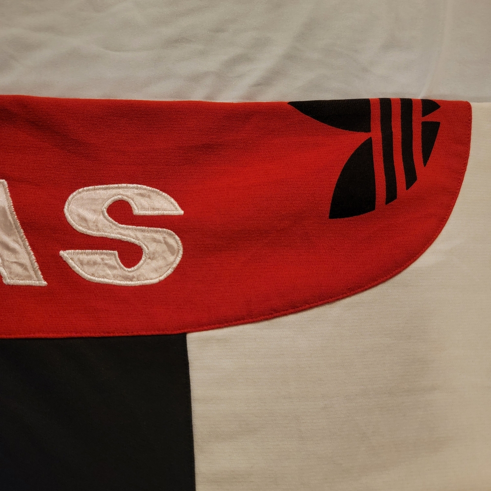 Adidas Men's RUN DMC Sweater - Red, Black, and White - Picture 16 of 16